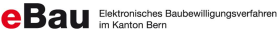 Logo eBau Elektronisches Baubewilligungsverfahren im Kanton Bern
